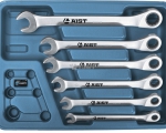Набор ключей комбинированных с храповым механизмом 6 пр. AIST 0010306BK (8-17мм), 72 зуб., в пласт. кейсе