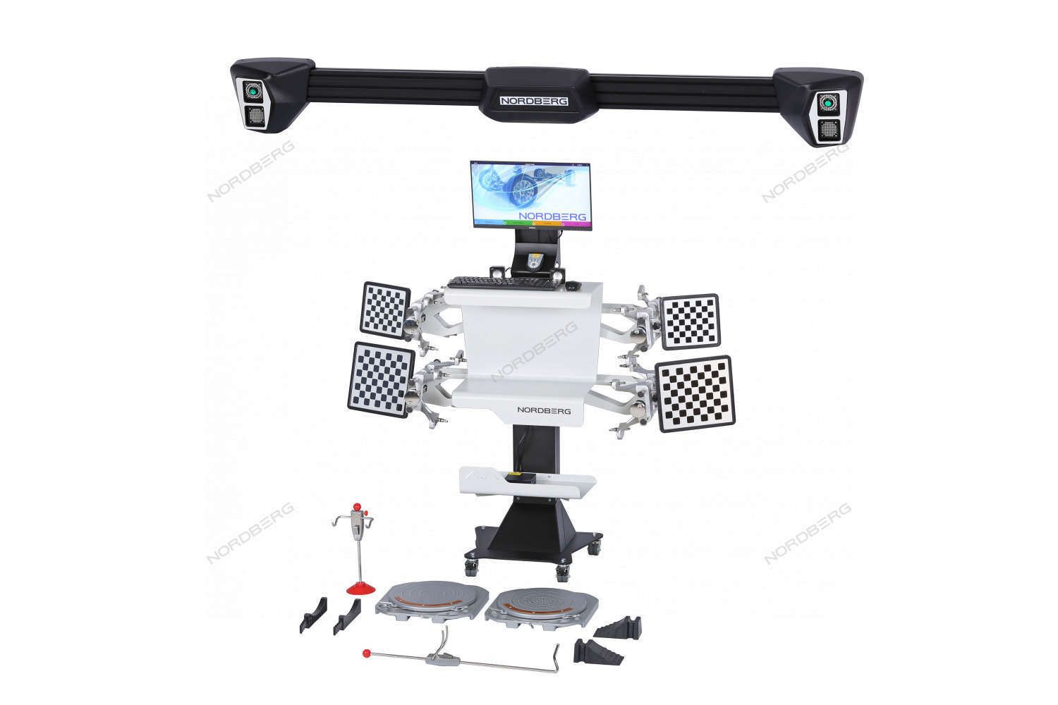 Стенд сход-развал 3D настенный, без колонны NORDBERG C802-C_серый