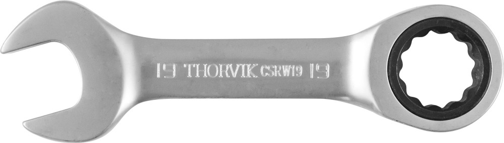 CSRW19 Ключ гаечный комбинированный трещоточный короткий, 19 мм