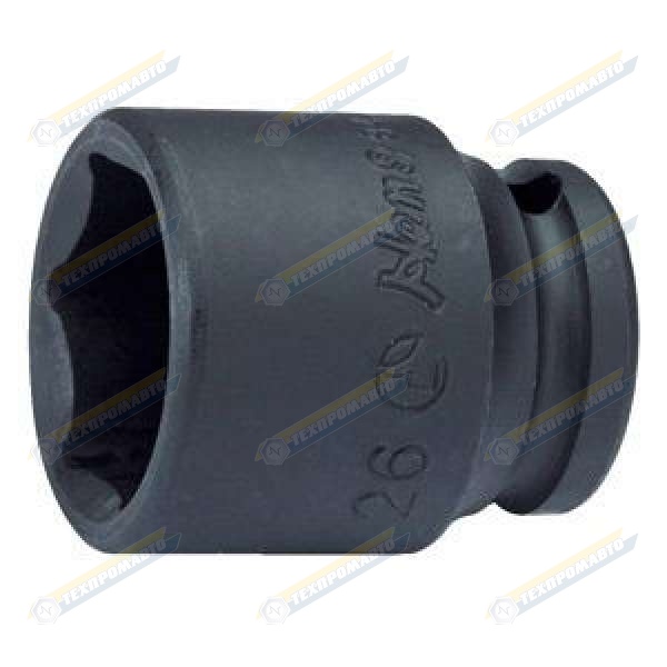 Короткая торцевая вставка 1/2" 6-гран. 6 мм