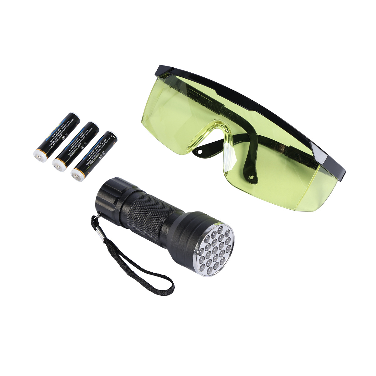 Набор для поиска утечек фреона, УФ фонарь+очки NORDBERG NFG2