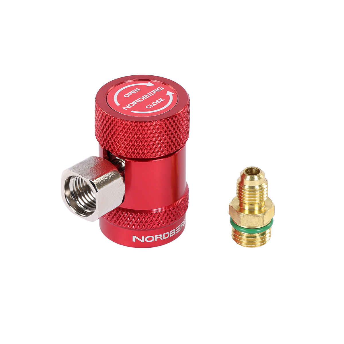 Муфта быстросъемная R134a высокое давление, красная NORDBERG NFA5H