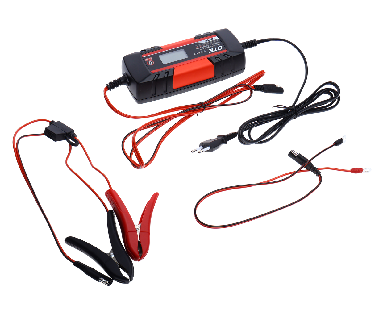 GTE-C410 - Устройство зарядное интеллектуальное 6-12V 4A 80Ач AGM/GEL LiFePO4 (автомат) GTE - Интеллектуальное зарядное устройство GTE-C410 предназначено для зарядки аккумуляторов 6&nbsp;В и&nbsp;12&nbsp;В. Обеспечивает безопасную и эффективную зарядку св