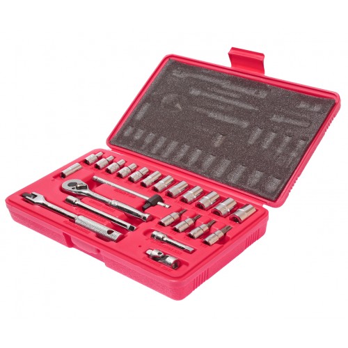 Набор головок торцевых и насадок 1/4" JTC-H223S