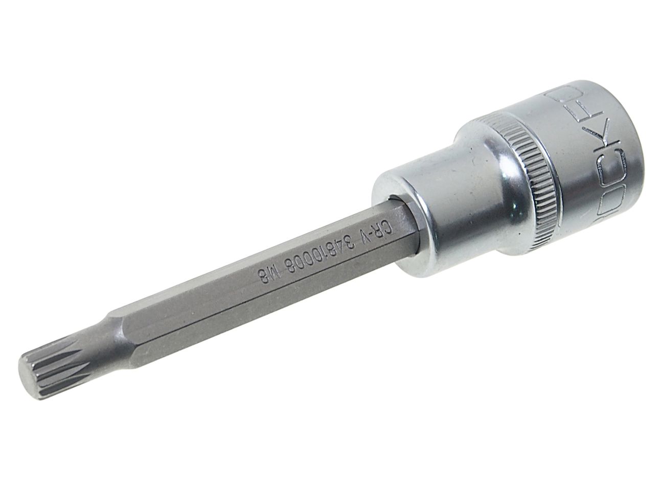 Головка-бита SPLINE 12-лучевая M8 1/2" (L-100мм) ROCKFORCE /1