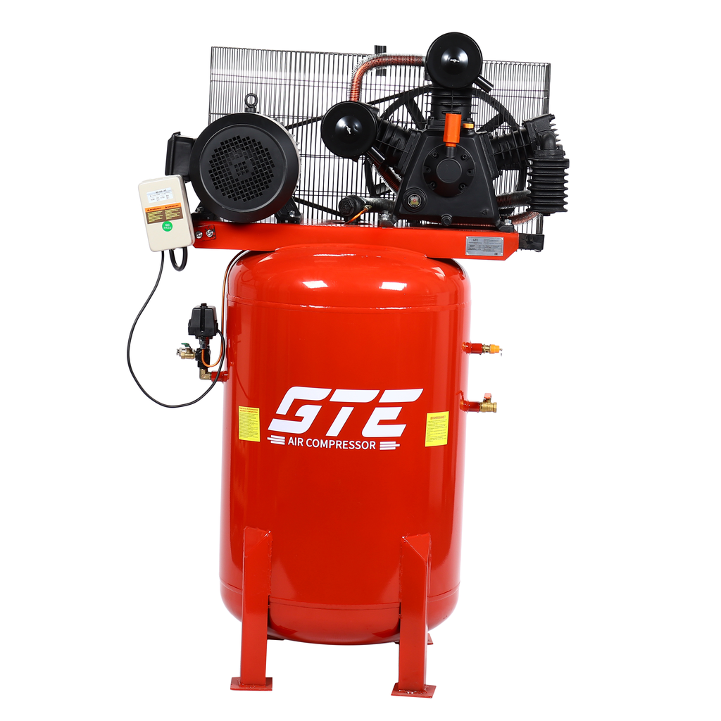 GTE-MR4B300700A - Компрессор пневматический 380В 7.5кВт 16атм. 700л/мин. ресивер-300л поршн. ременной вертикальный GTE - Вертикальный поршневой компрессор GTE-MR4B300700A с ременным приводом &mdash; это идеальное решение для СТО, домашней мастерской или н