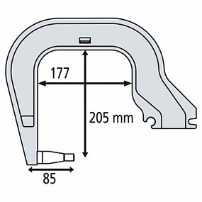 019157 Плечо типа С (С3): C clamp для INVERTER 125, DC, BP, PTI