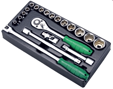 Ложемент 1/2"с набором головок и аксессуары