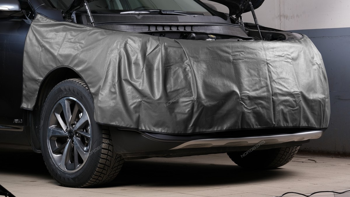 Накидка защитная Крыло-Бампер-Крыло (кроссовер) (серая) NORDBERG NN3-gray