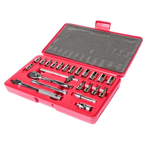 Набор головок торцевых и насадок 1/4" JTC-H223B