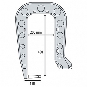 019164 Плечо типа С (С4): C clamp для INVERTER 125, DC, BP, PTI