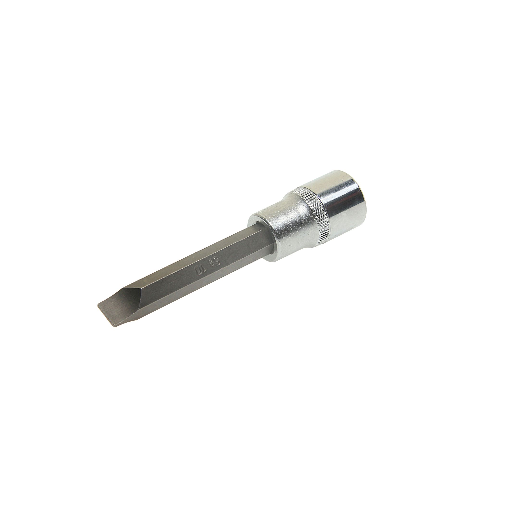 Насадка-вставка с битой шлиц SL10 ER-94306 1/2 10мм L=100мм ЭВРИКА /1/20
