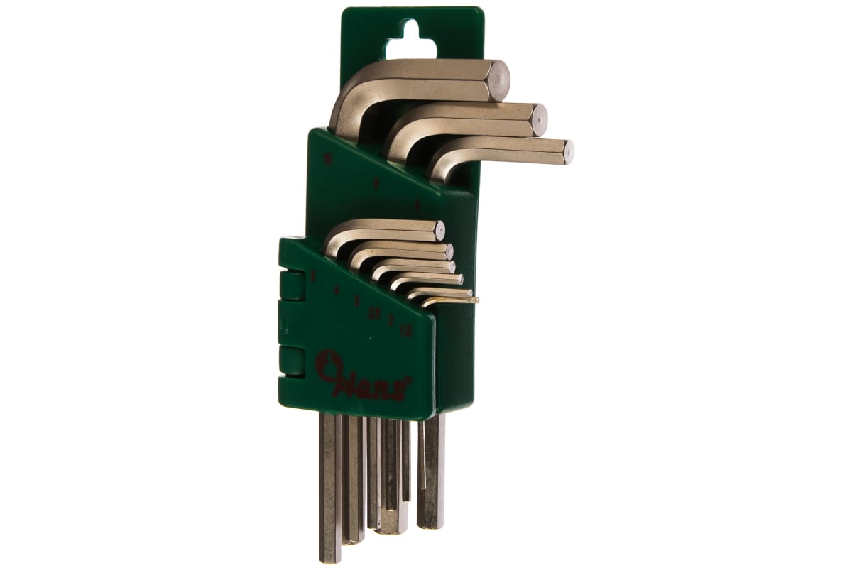 Набор Г-шестигранников 1,5-10мм 9шт