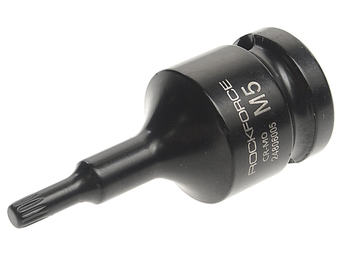 Головка-бита SPLINE ударная 1/2", M5 ROCKFORCE RF-24806005 /1/10/300