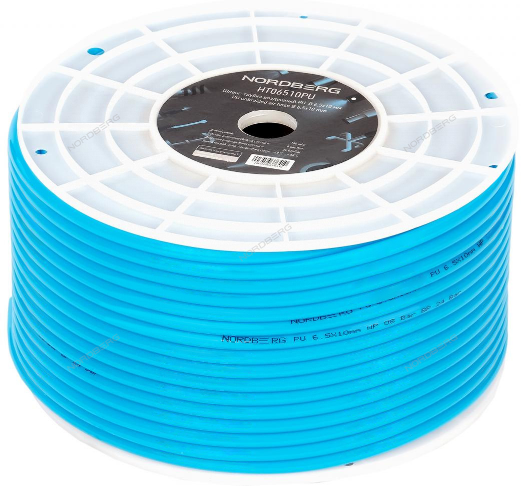 Шланг-трубка воздушный ПУ диам. 6,5х10 мм, 1 м NORDBERG HT06510PU