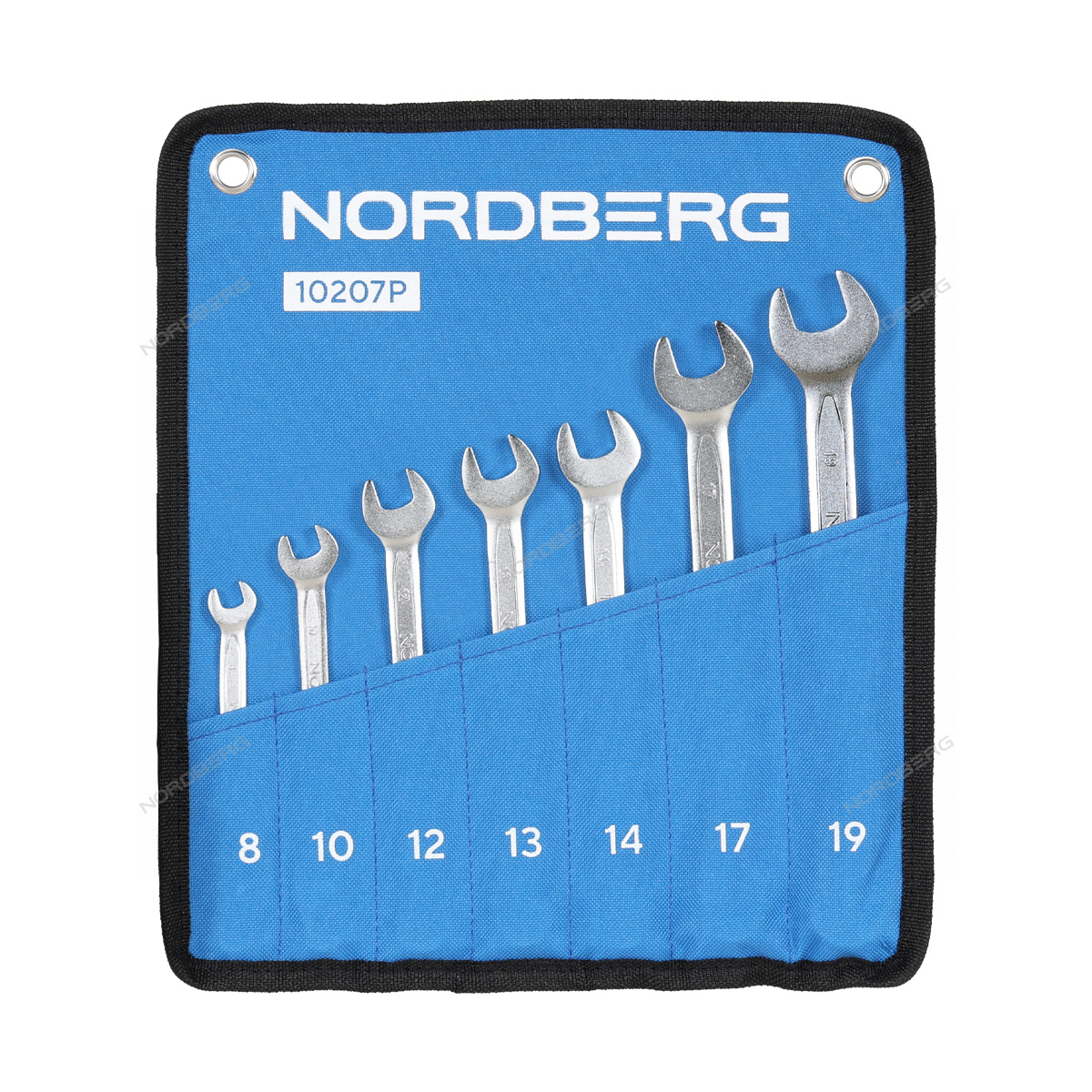 Набор ключей комбинированных 7 шт, планшет тетрон NORDBERG 10207P