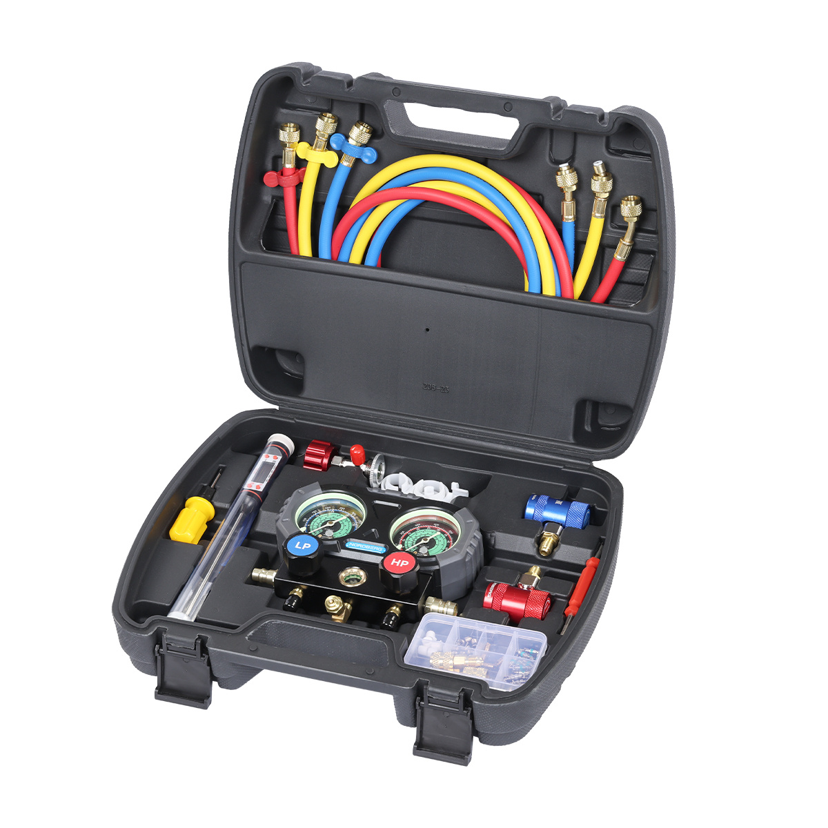 Коллектор манометрический со шлангами и муфтами в кейсе NORDBERG NFG33K