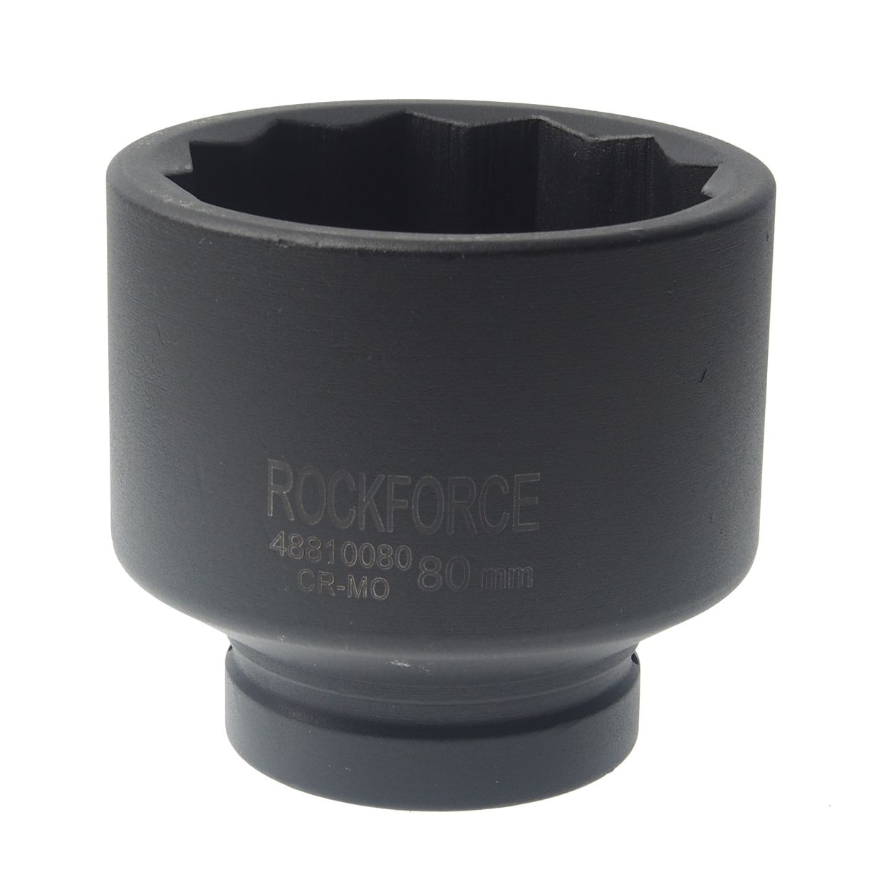 Головка торцевая  80мм 1", 12-гранная L=95мм ударная глубокая ROCKFORCE RF-48810080 /1