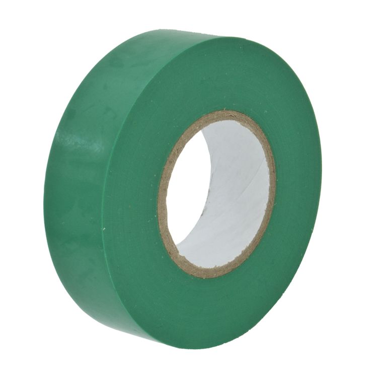 Лента изоляционная PT-1820 GREEN 18мм х 20м (зеленая) MEGAPOWER /10/200