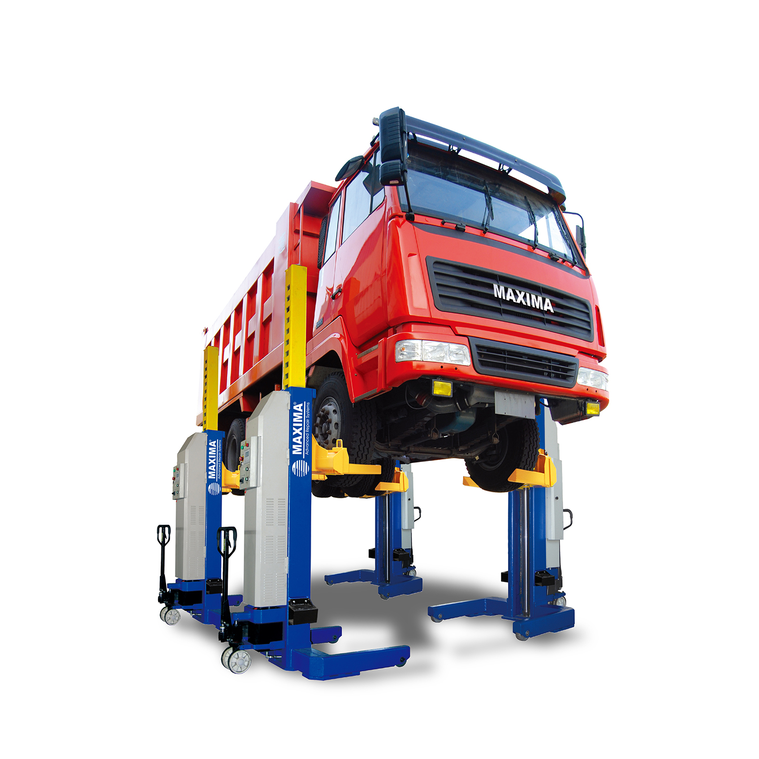 FC75W-4 Комплект беспроводных подкатных колонн для грузовых автомобилей, г/п 7.5 т.  (4шт)