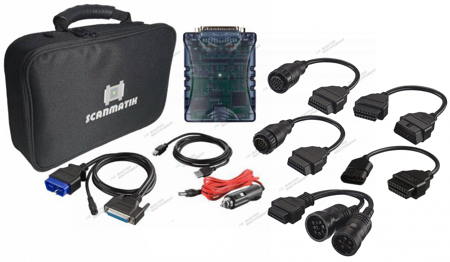 Сканматик 2 PRO "грузовой комплект" (с дополнительными переходниками для грузовых а/м)