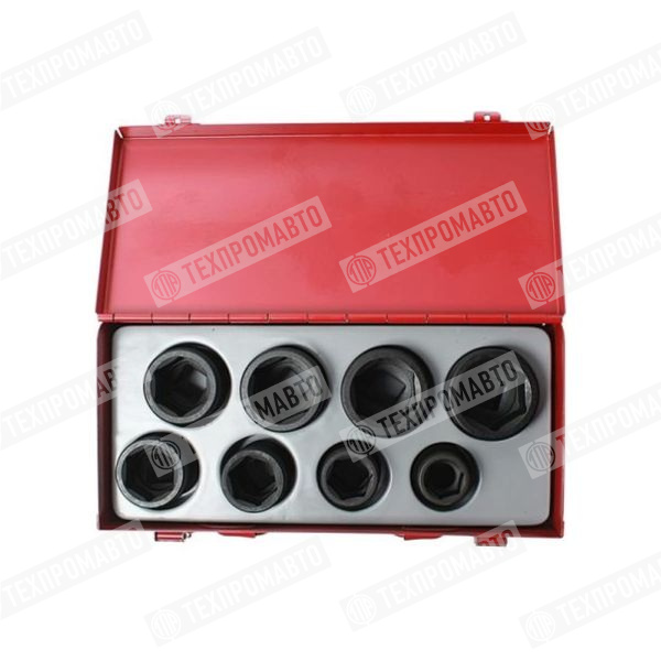 Набор головок торцевых ударных 6-гранных 3/4" 21-38мм (в кейсе) 8 предметов JTC