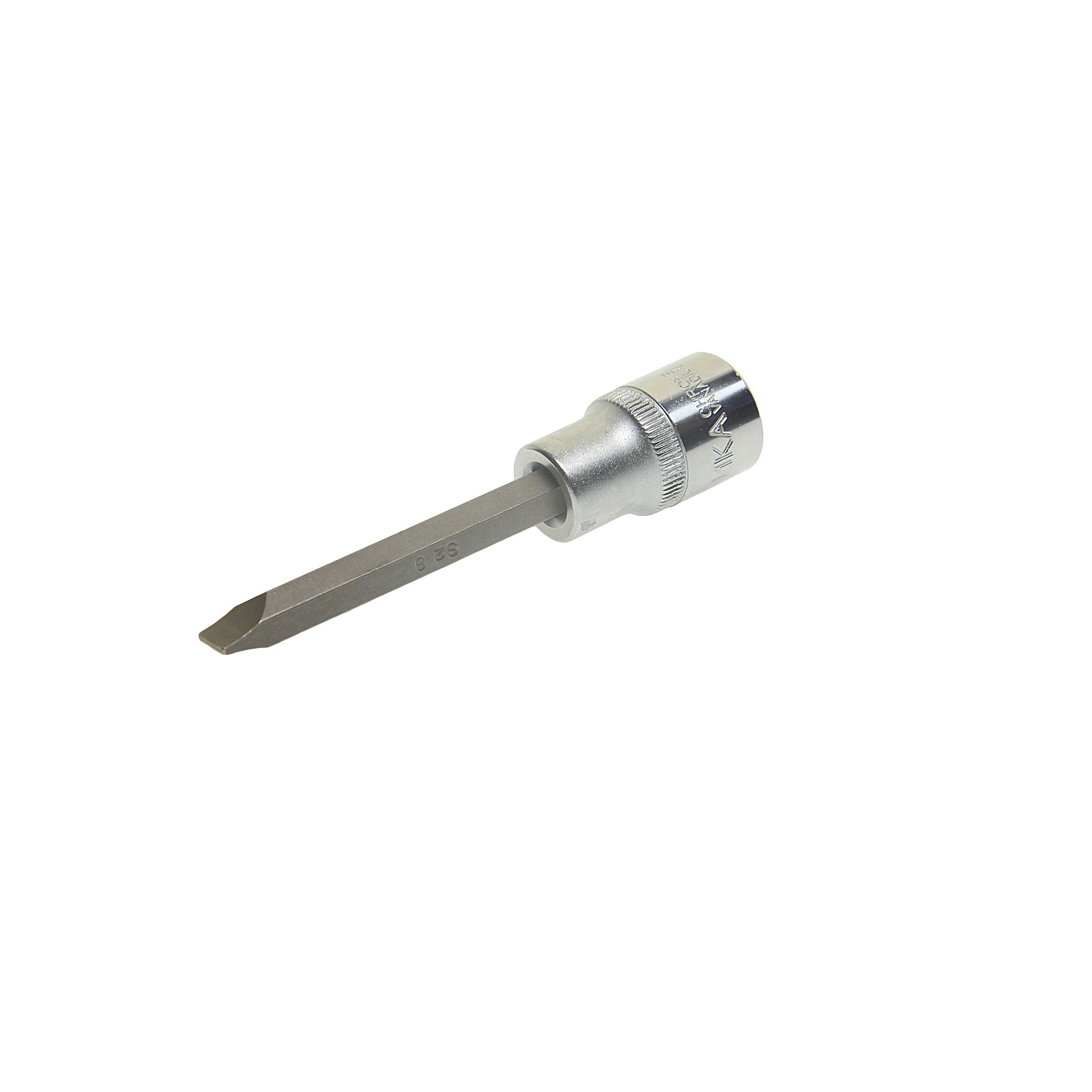 Насадка-вставка с битой шлиц SL 8 ER-94305 1/2 8мм L=100мм ЭВРИКА /1/20