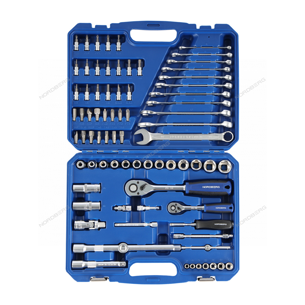 Набор инструментов, 78 предметов NORDBERG 2496078C