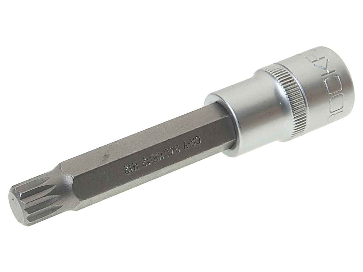 Головка-бита SPLINE 12-лучевая M12 1/2" (L-100мм) ROCKFORCE /1