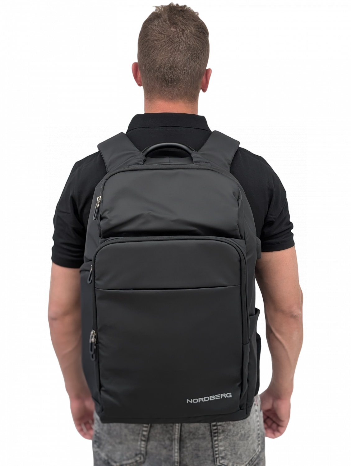 Рюкзак черный с логотипом NORDBERG BAG-7080B