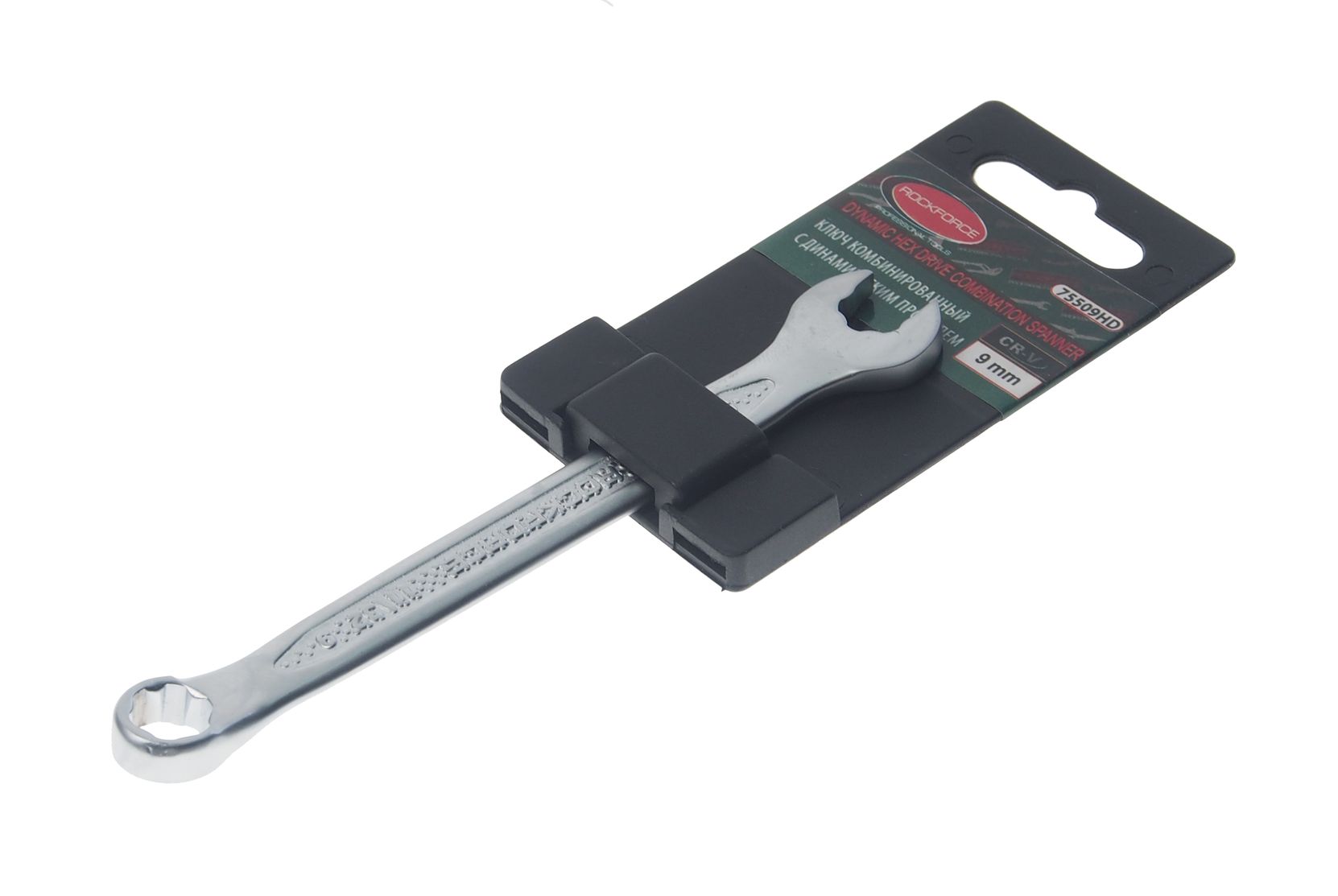 Ключ комбинированный9мм RF-75509HD с динамическим профилем ROCKFORCE /1/10