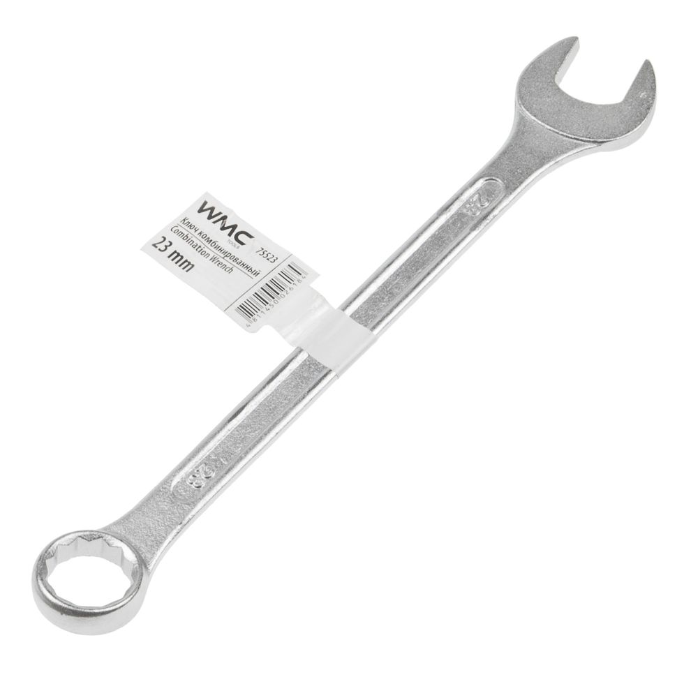 Ключ комбинированный 23мм WMC-75523 12-гранный прямой WMC TOOLS /1 OLD