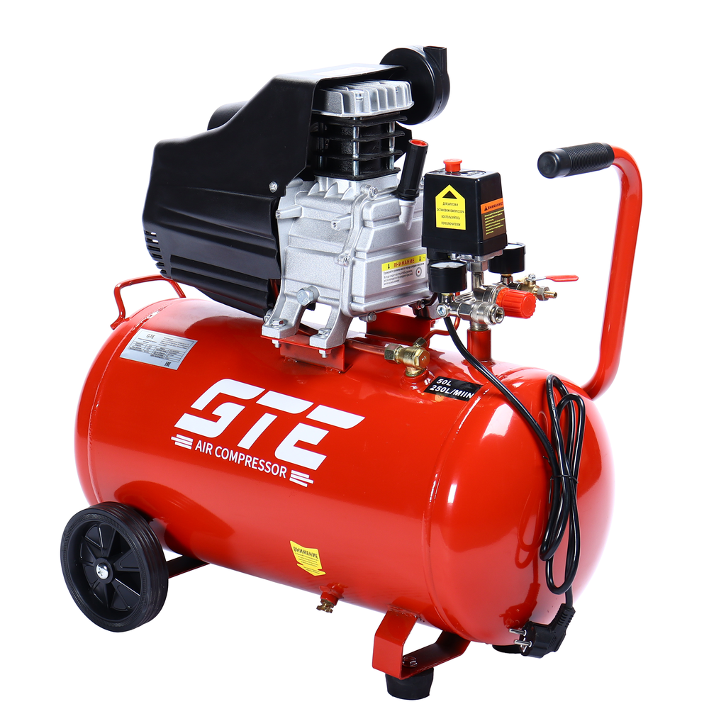 GTE-MK050200B - Компрессор пневматический 220В 2.2кВт 8атм. 200л/мин. ресивер-50л поршневой с прямым приводом GTE - Компрессор поршневой с прямым приводом GTE-MK050200B &mdash; надежное и мощное оборудование для использования в различных сферах, включая с