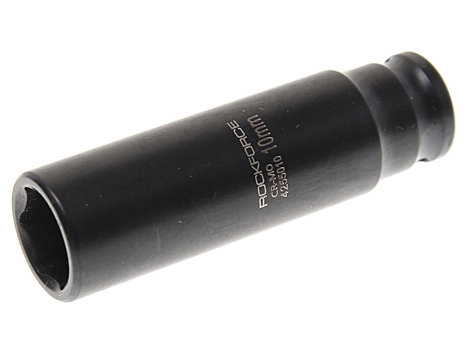 Головка торцевая 10мм 1/4" 6-гранная ударная удлиненная L= 50 мм ROCKFORCE RF-4255010 /1/10/180