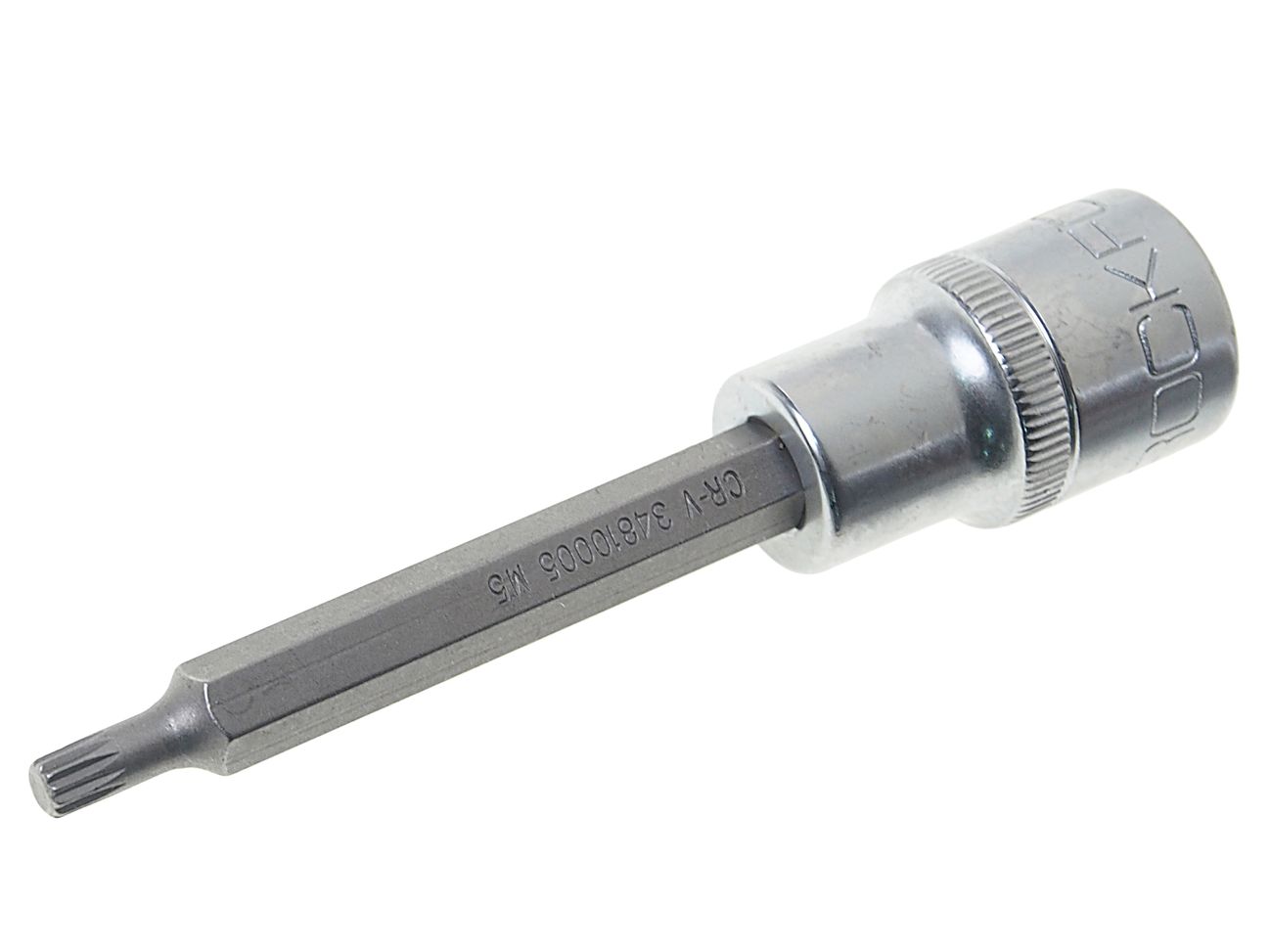 Головка-бита SPLINE 12-лучевая M5 1/2" (L-100мм) ROCKFORCE /1