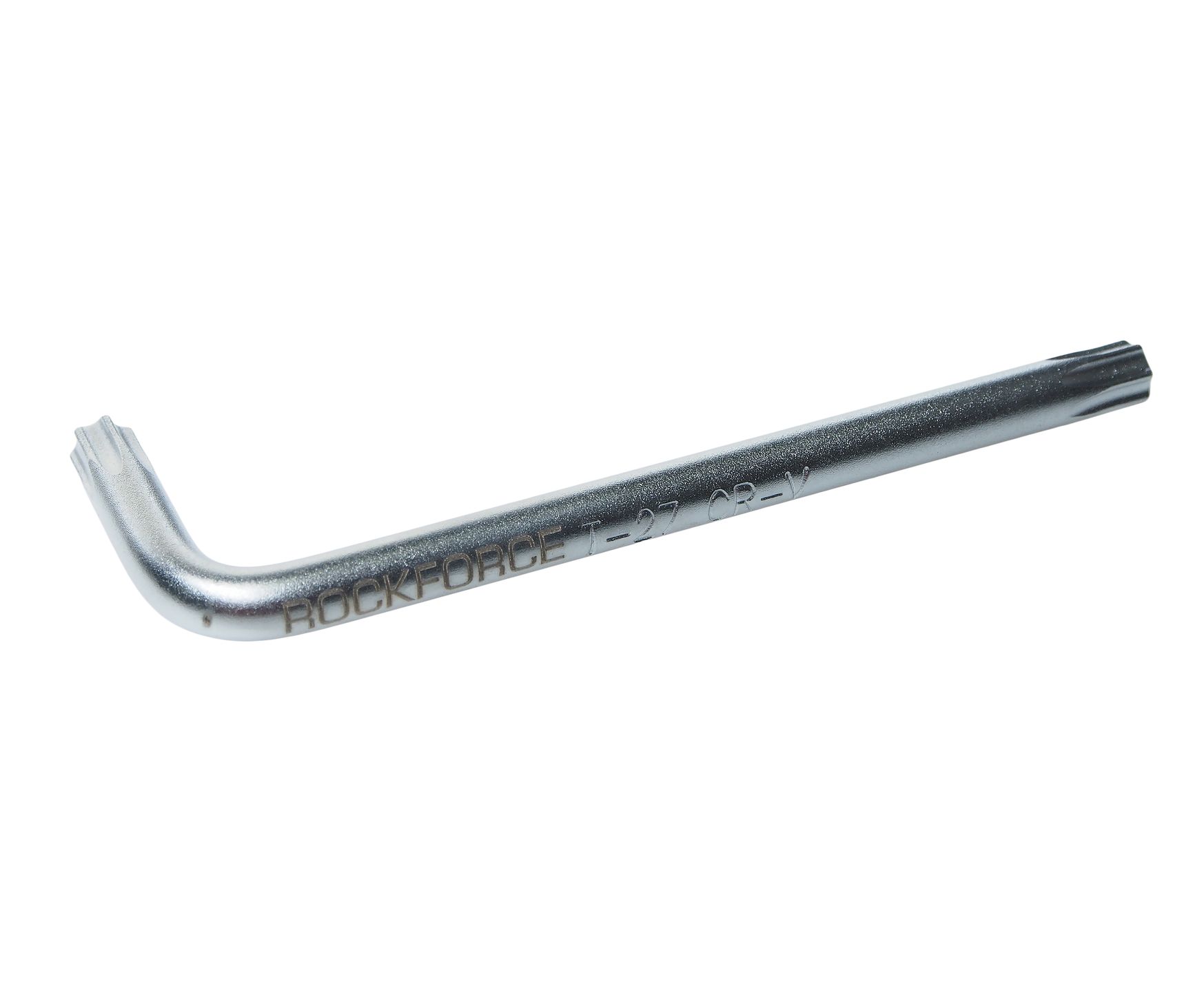 Ключ TORX T27H RF-76727: Г-образный с отверстием ROCKFORCE /1/10