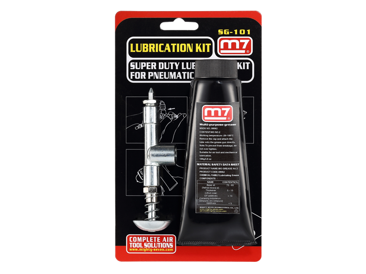 Смазка для пневмоинструмента с мини шприцем, 100 г  mighty seven sg-101