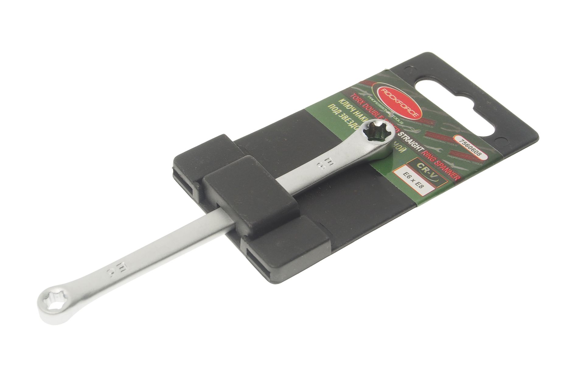 Ключ накидной Е6хЕ8 RF-7560608 Е-профиль ROCKFORCE /1