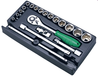 Ложемент 1/2"с набором головок и аксессуары