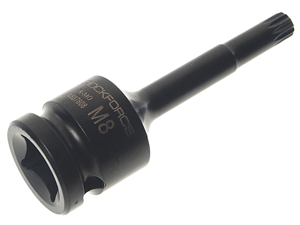 Головка-бита SPLINE ударная 1/2", M8 ROCKFORCE RF-24807808 /1/120