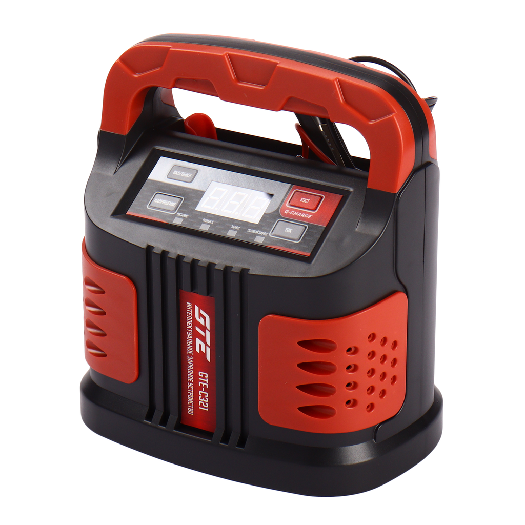 GTE-C321 - Устройство зарядное интеллектуальное 6-12V 15A 200Ач AGM/GEL LiFePO4 (автомат) GTE - Интеллектуальное зарядное устройство GTE-C321 предназначено для зарядки аккумуляторов 6&nbsp;В и&nbsp;12&nbsp;В. Обеспечивает безопасную и эффективную зарядку 