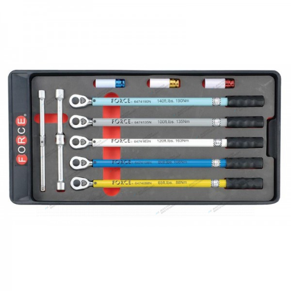 Набор калиброванных динамометрических ключей, головок с защитным покрытием и крестовой ключ