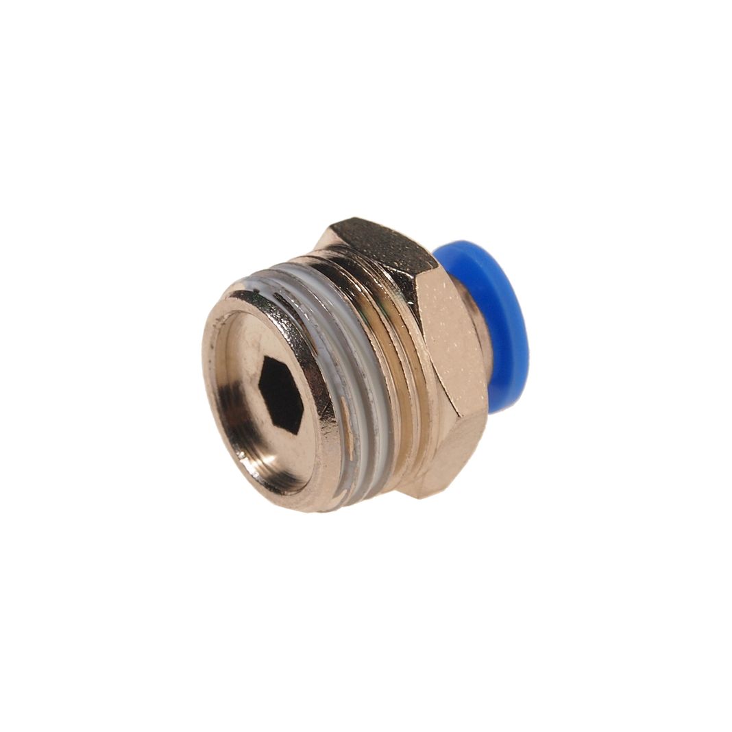 Фитинг  RF-SPC08-04 для пластиковых трубок 8мм с наружной резьбой 1/2" ROCKFORCE /1
