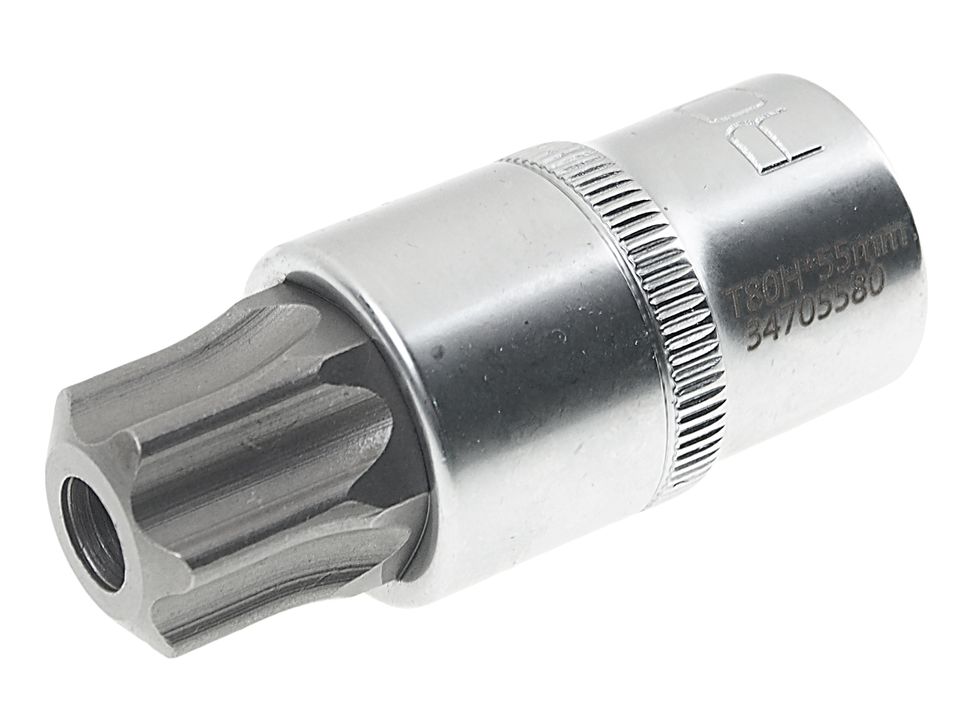 Головка-бита TORX T80 с отверстием 1/2" (L-55мм) ROCKFORCE /1