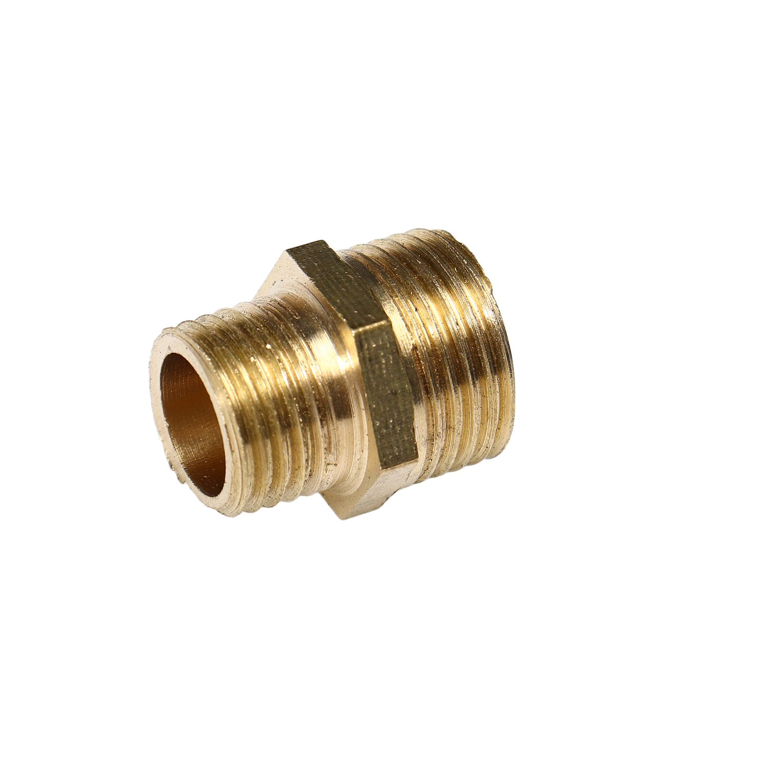Соединитель резьбовой ER-MM06/04:наруж. резьба 3/8"x1/4" ЭВРИКА /1/10