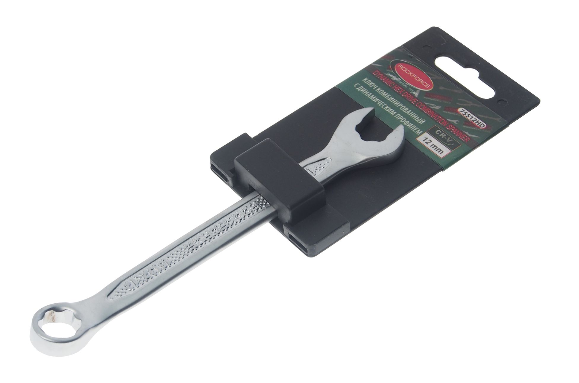 Ключ комбинированный 12мм RF-75512HD с динамическим профилем ROCKFORCE /1/10