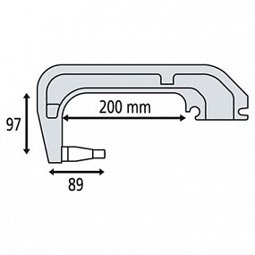 019140 Плечо типа С (С1): C clamp для INVERTER 125, DC, BP, PTI