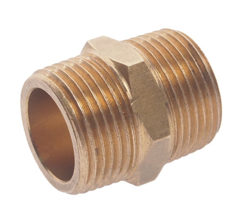 Соединитель резьбовой ER-MM12/12:наруж. резьба 3/4"x3/4" ЭВРИКА