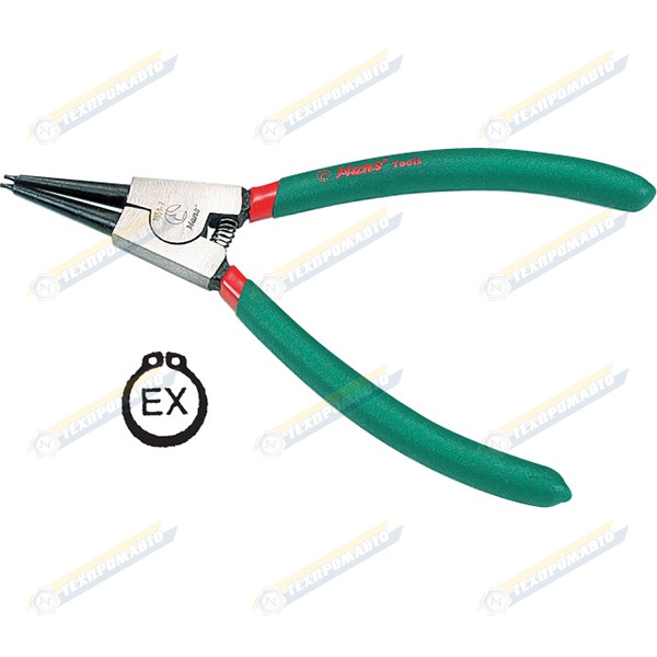 1851-7 съемник внешн.стопорных колец 180мм прям