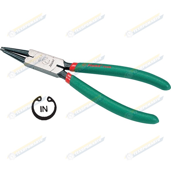 1850-7 съемник внутр. стопорных колец 180мм прям.